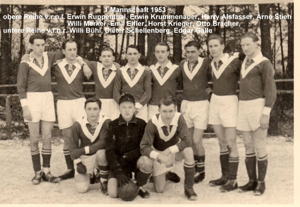 Erste Mannschaft 1953