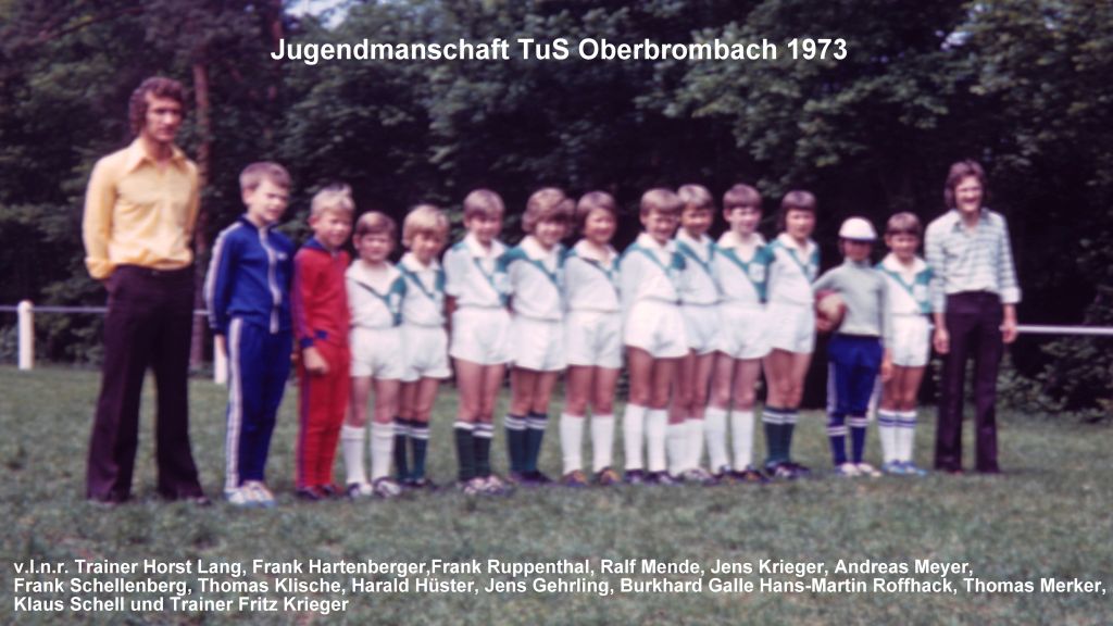 Jugendmannschaft 1973